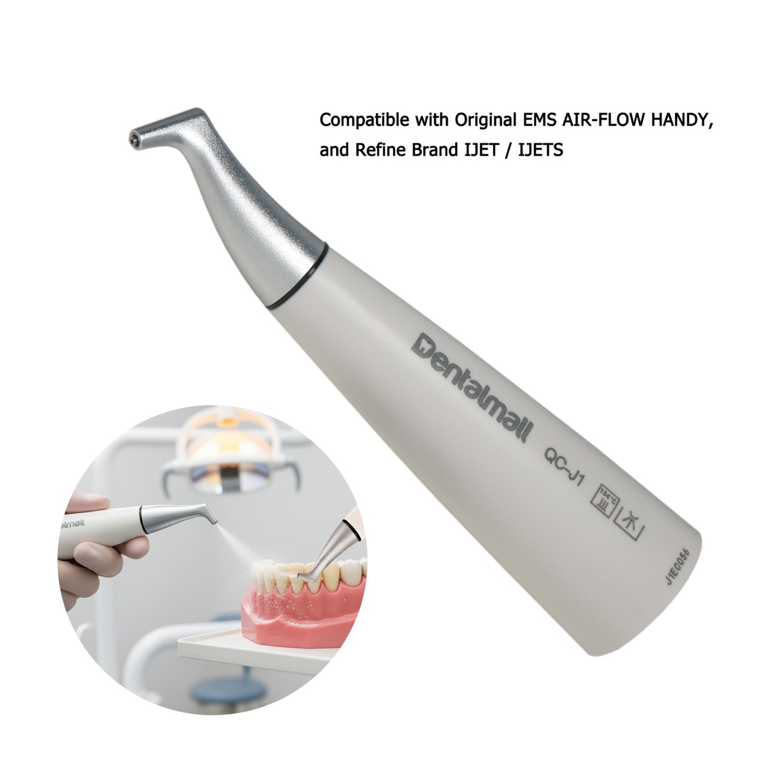 Dental Air Hygiene Prophy Nozzle fit EMS Handy 2+ Air-Flow 120 ° i Jet Polisher