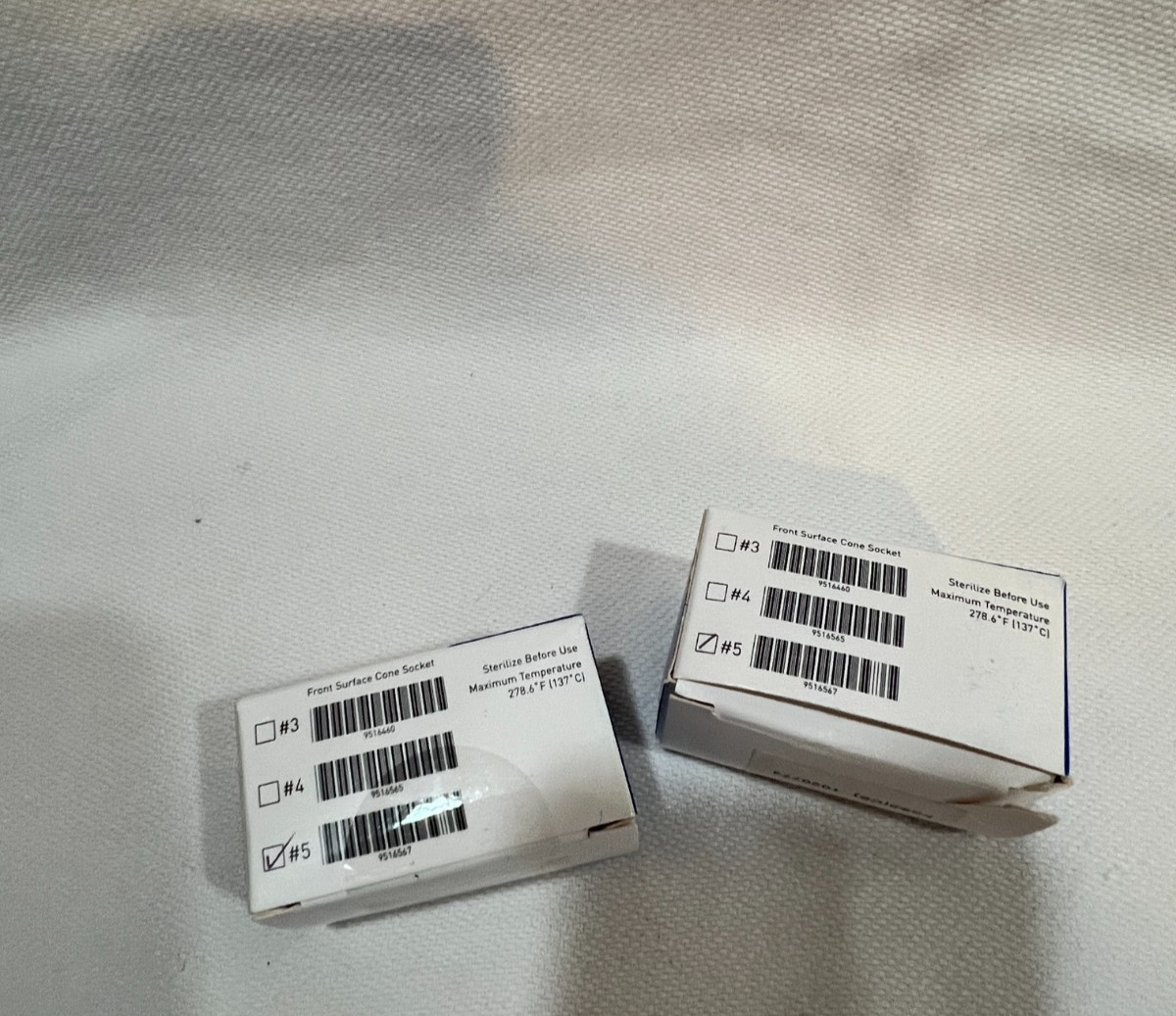 Dental Mouth Mirror front surface simple stem Darby #5 12/Box , 2 pack