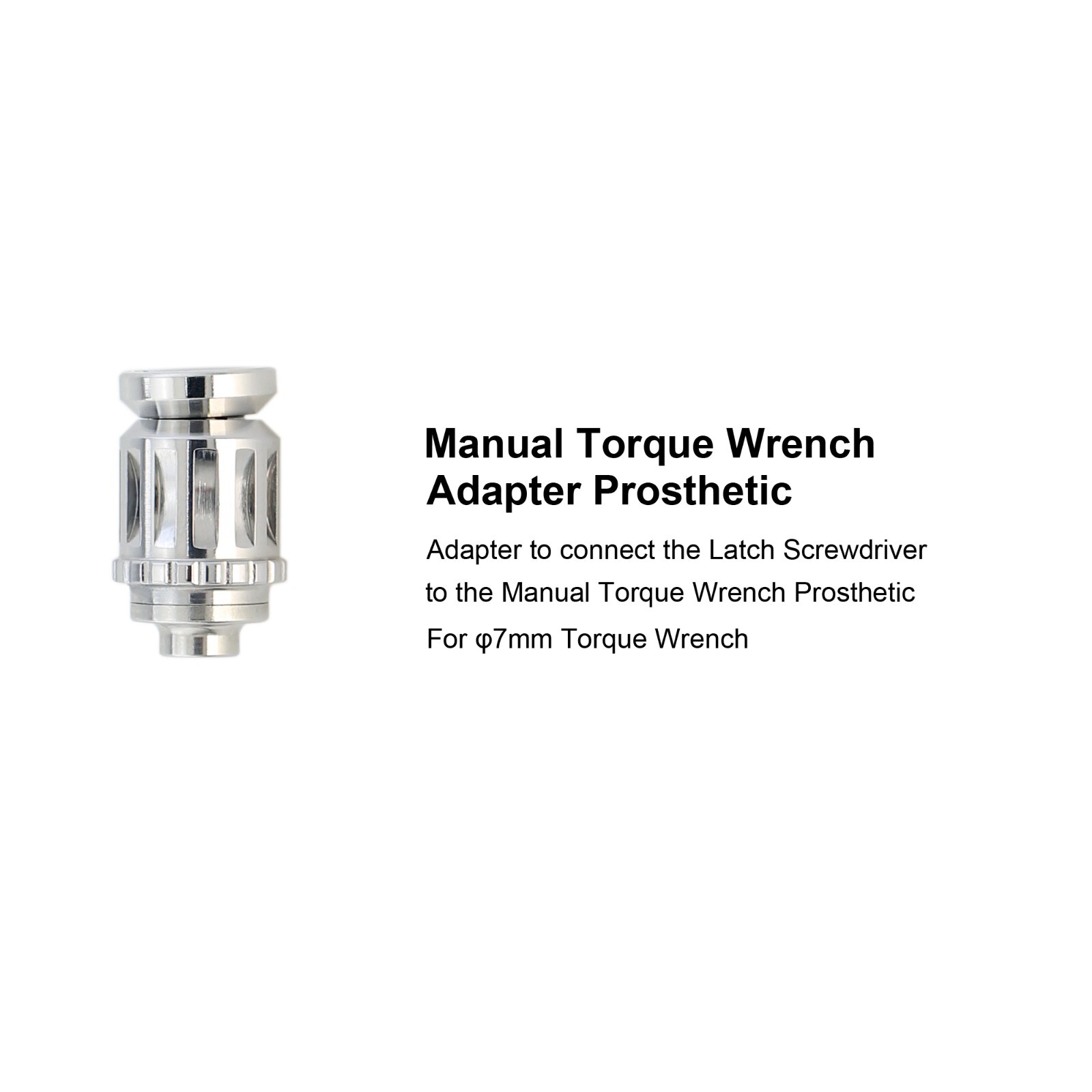 Dental Implant Torque Wrench Ratchet Latch Manual Shank Adapter Prosthetic Drive