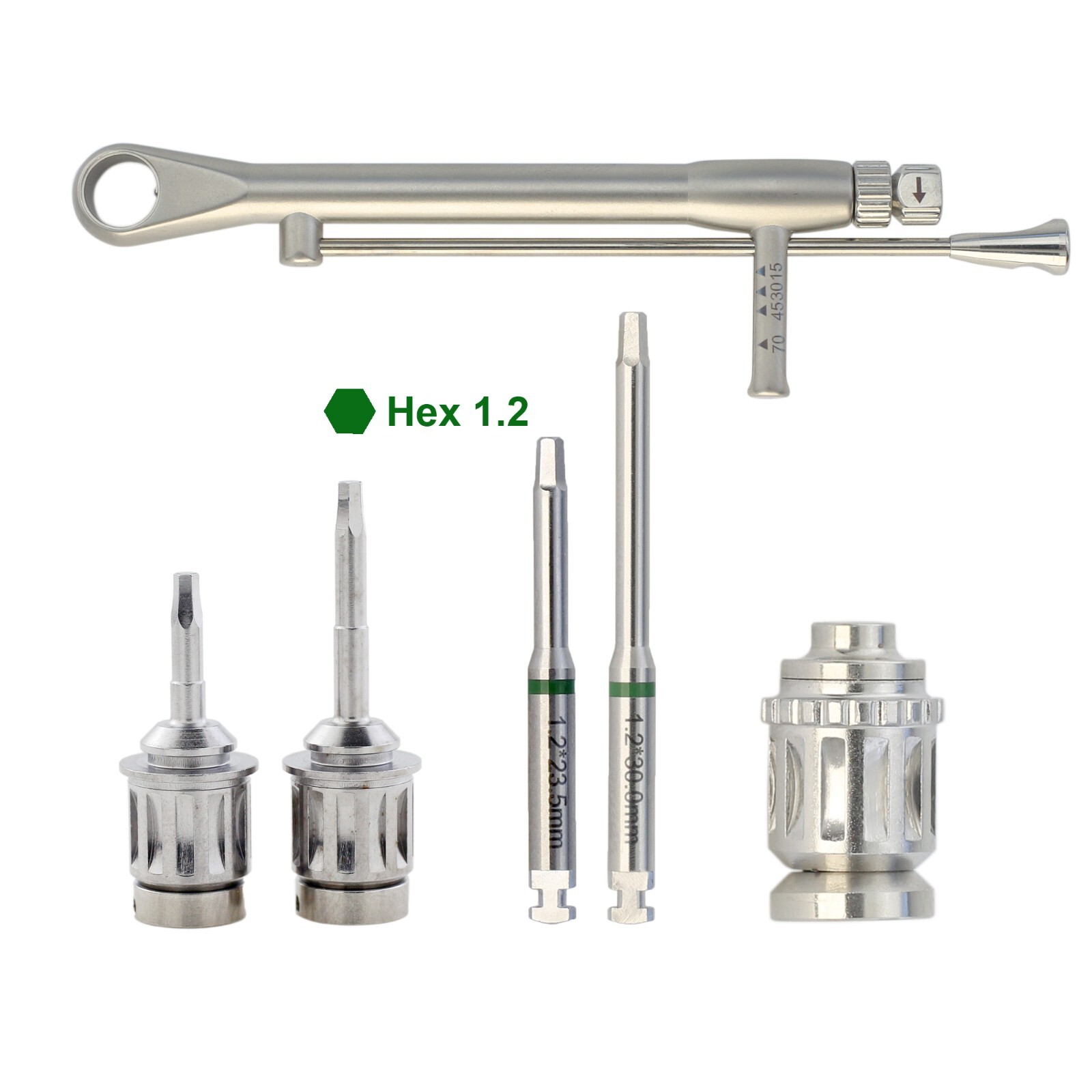 Implant Hex 1.2 Screwdrivers 3i Drivers Hand Latch Dental Torque Wrench Adapter