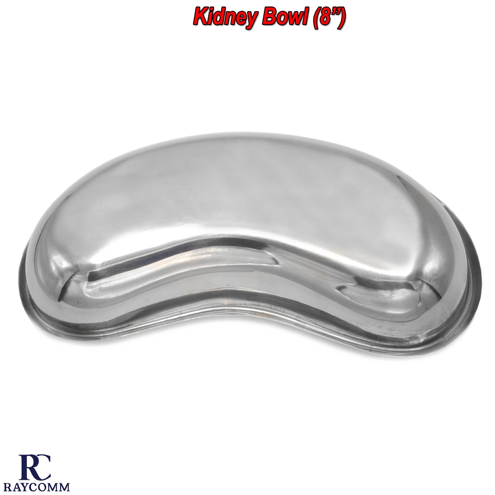 Surgical Kidney Tray Stainless Steel Bowl Basin 8” Dental Veterinary Instrument