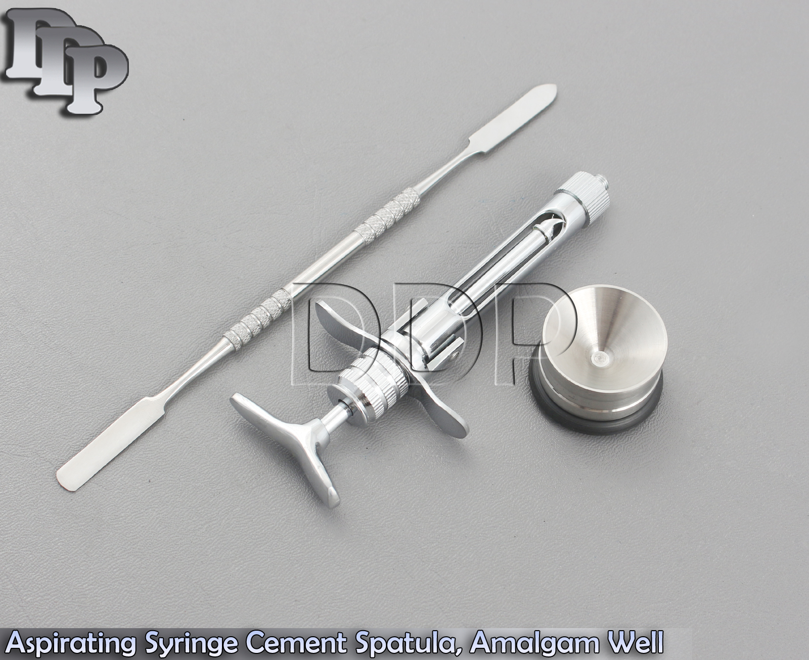 Dental Self Cartridge Aspirating Syringe 2.2ml, Cement Spatula, Amalgam Well