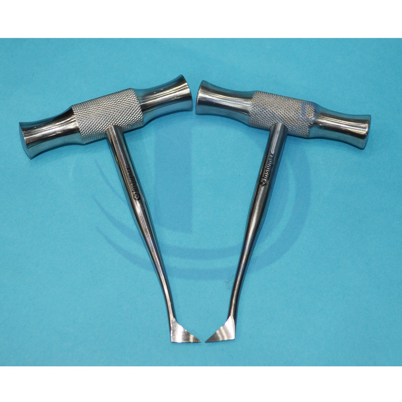 2 PCS CROSS BAR DENTAL EXTRACTING ROOT ELEVATOR WINTER BLADE LEFT & RIGHT