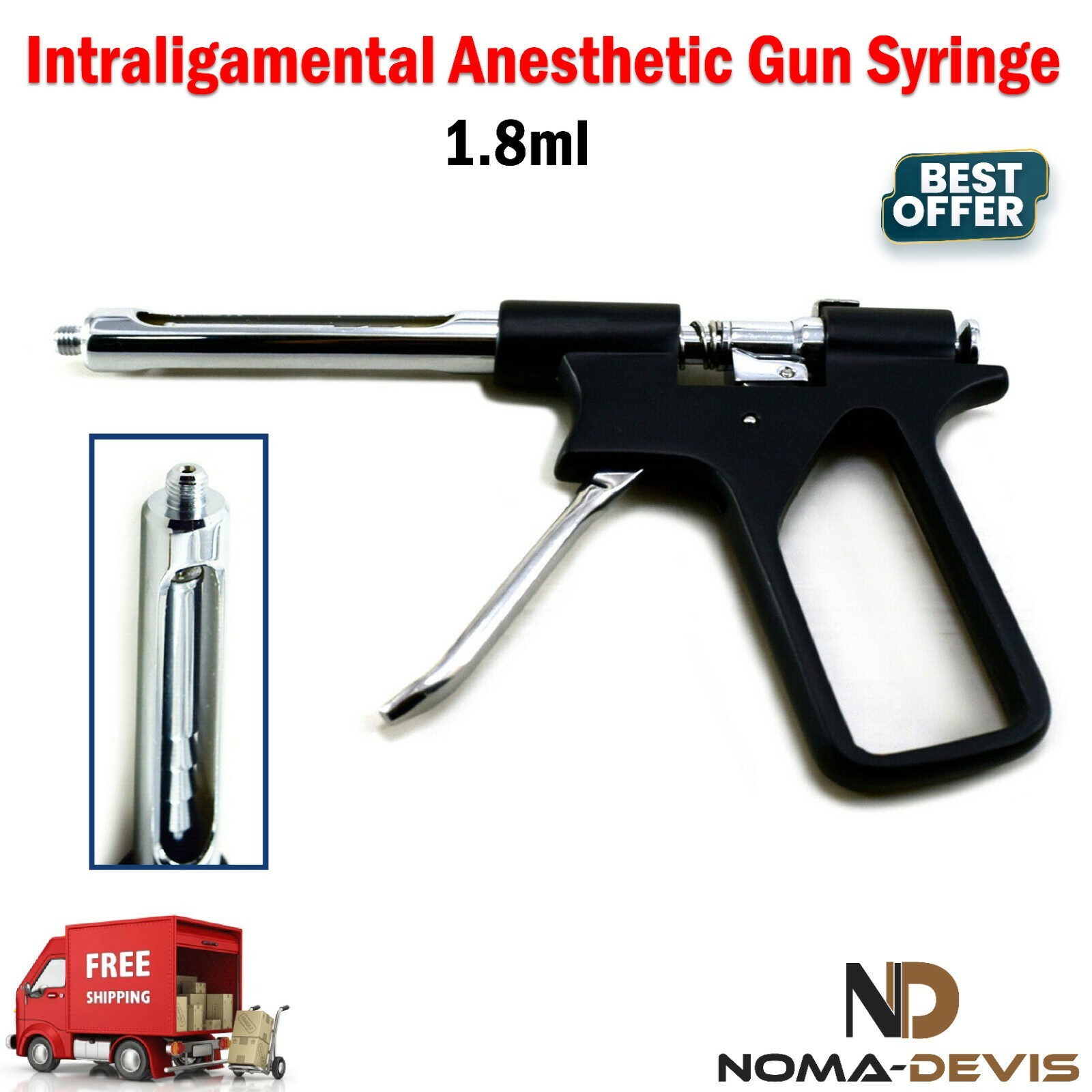 Anesthetic Intraligamental Gun Syringe Surgical Dental Syringe Needle Lab Tools