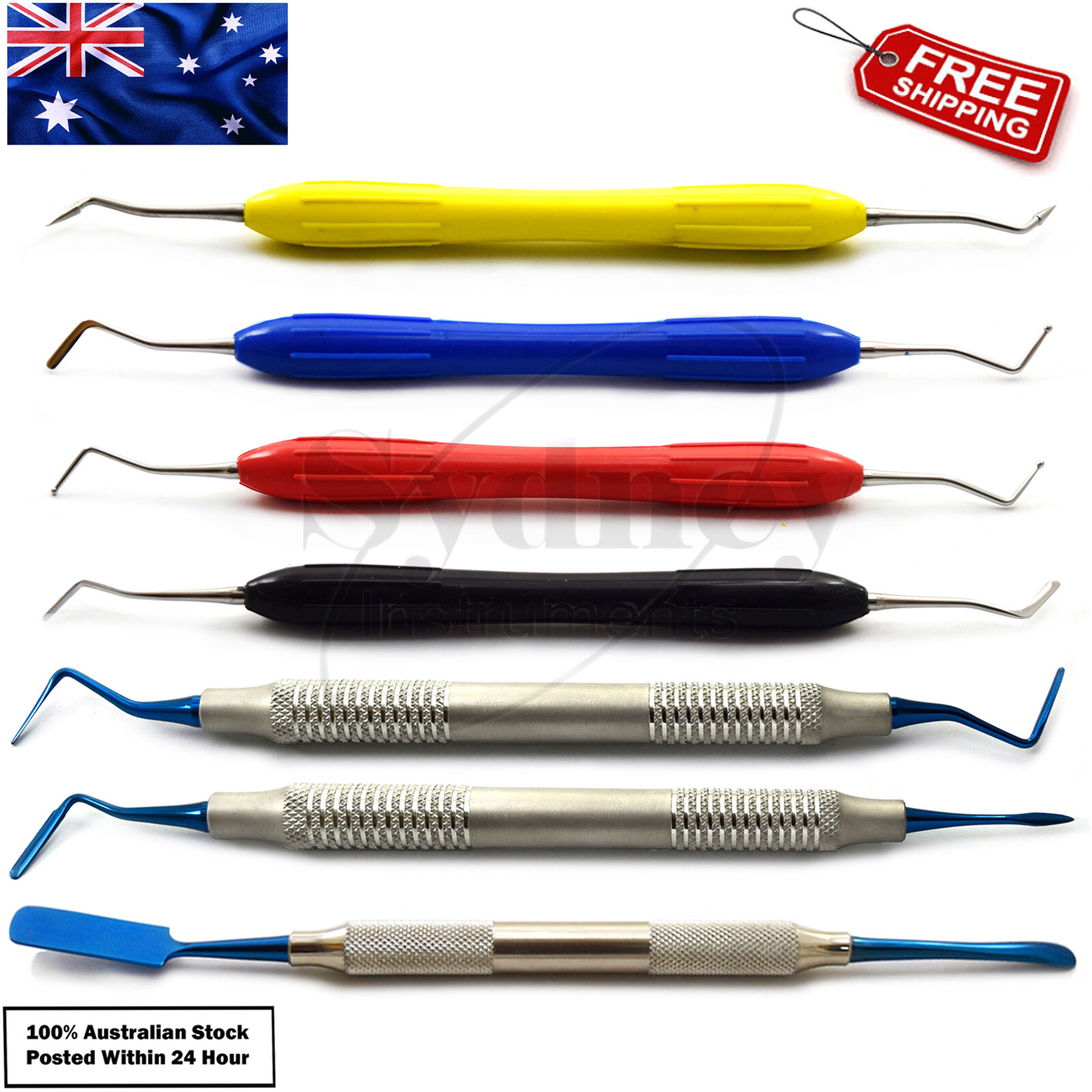 Set of 7 Pcs Kit Tools Composite Filling PT1 & PT2 Surgical & Implant Prichard